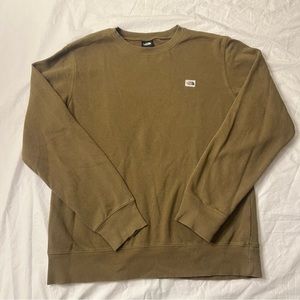 North Face Army Green Crewneck Sweatshirt